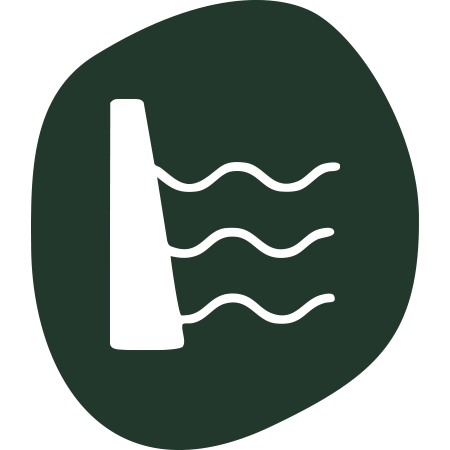 Symbol von einem Damm.