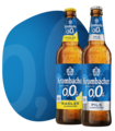 Abbildung Krombacher o,0% Pils Alkoholfrei und o,0% Radler Alkoholfrei.