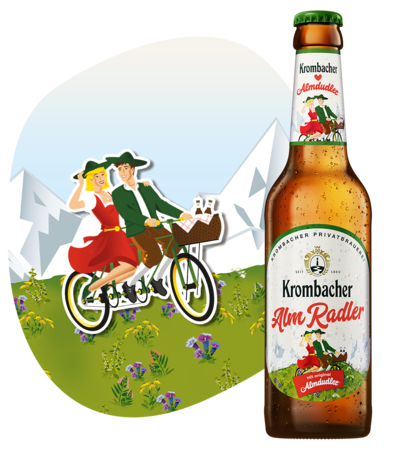 Abbildung Krombacher AlmRadler.