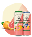 Abbildung 0,5l Dosen Krombacher Naturradler Grapefruit und Naturradler Grapefruit o,0%.