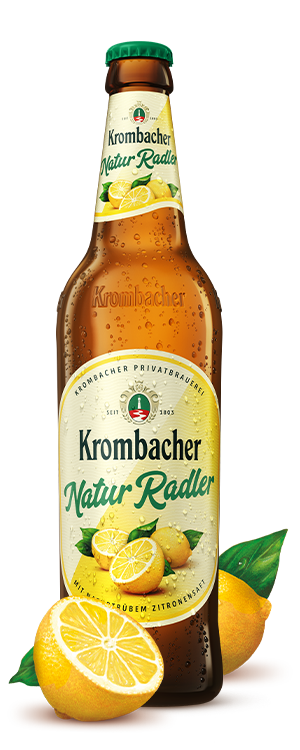 Abbildung 0,5l Flasche Krombacher Naturradler.
