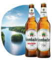 Abbildung Krombacher Pils und Krombacher Alkoholfrei.