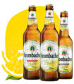 Abbildung Krombacher Radler, Radler Alkoholfrei, Radler Zuckerfrei.
