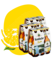 Abbildung Krombacher Radler, Radler Alkoholfrei, Radler Zuckerfrei im Sixpack.