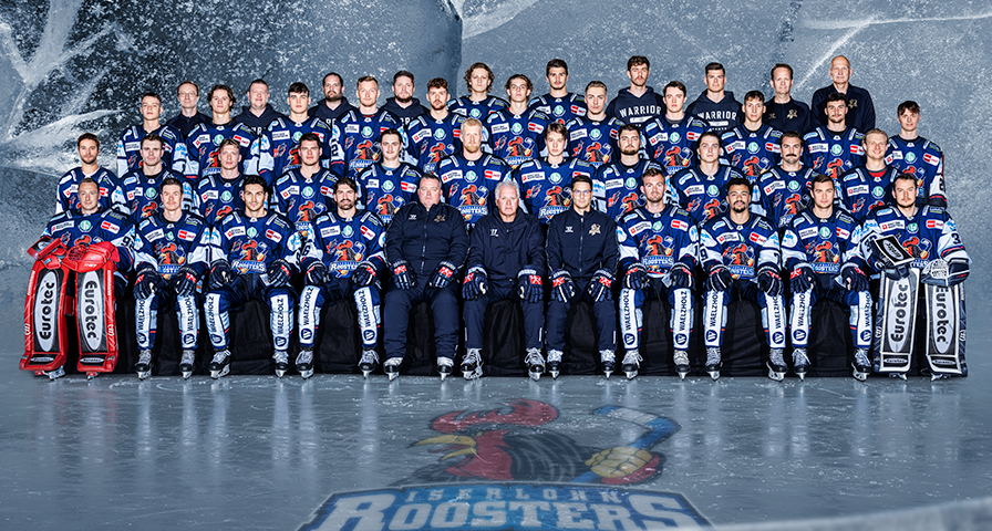 Das Mannschaftsfoto der Iserlohn Roosters