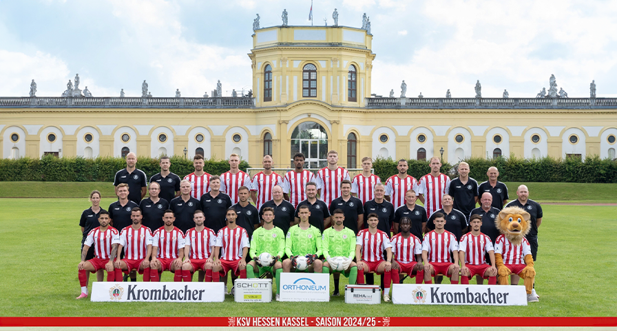 Das Mannschaftsbild der KSV Hessen Kassel.
