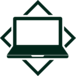 Icon mit Laptop.