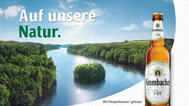 Krombacher Werbung.