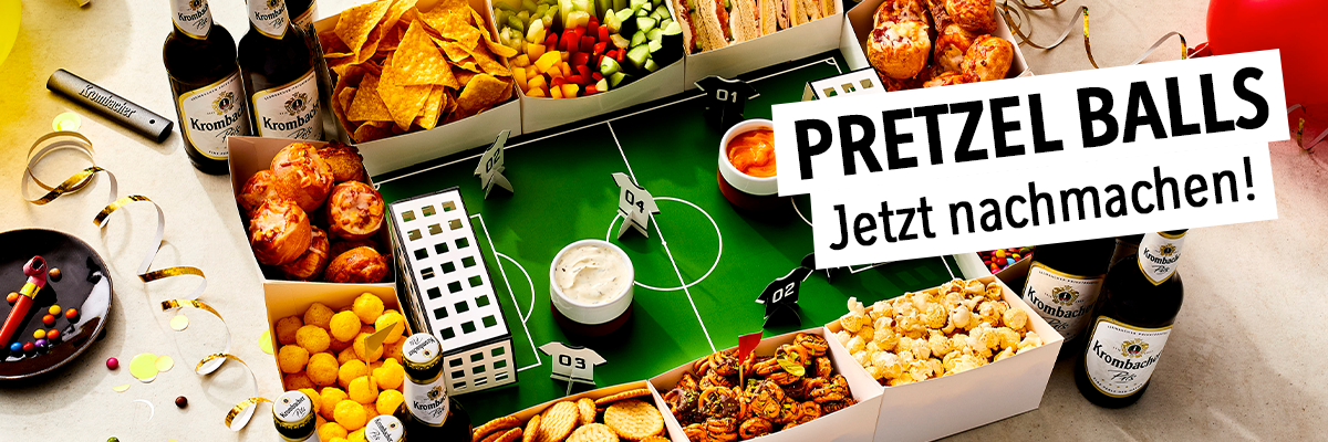 Ein Snack- Stadion mit selbstgemachten Leckereien.