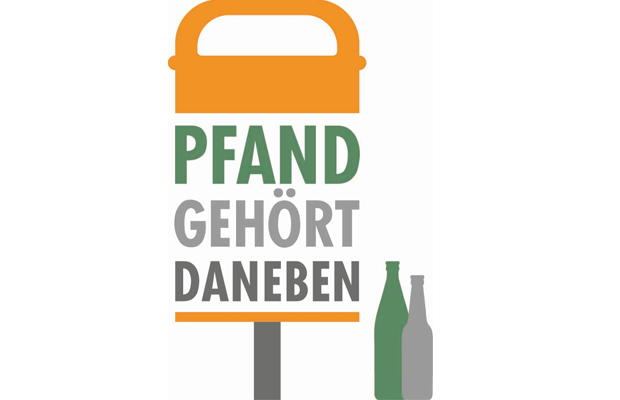 Pfand gehört daneben Logo.