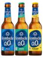 0,33l Flaschen von Krombacher o,0% Pils , Herb & Radler