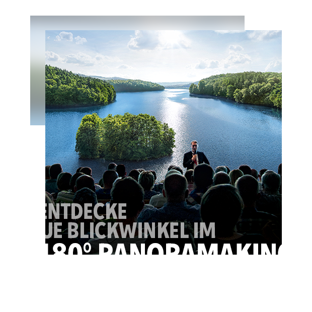 Neue Blickwinkel im 180° Panoramakino | © © 2023 Krombacher Brauerei