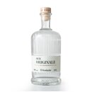 5552_krombachershop_Bierbrand_Der_Originale_Produkt_001 Glasflasche mit Korkverschluss, beschriftet mit 'DER ORIGINALE', 38 % vol., 0,5 l, Krombacher Bierbrand.